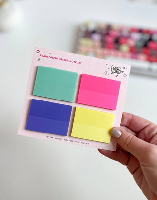 Transparent Sticky Notes Set