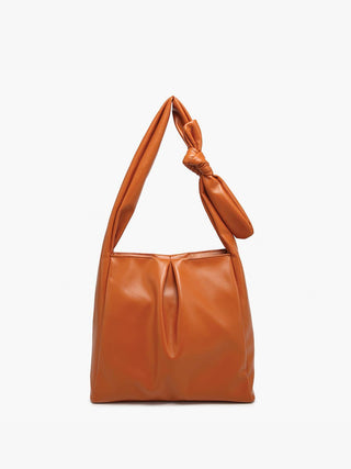 Jolene Pleated Hobo with Knotted Handle – Elegant Everyday Bag