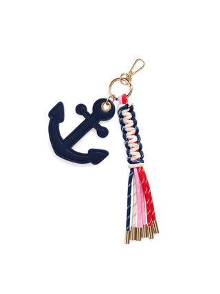 Shiraleah Anchor Bag Charm & Key Ring – Navy