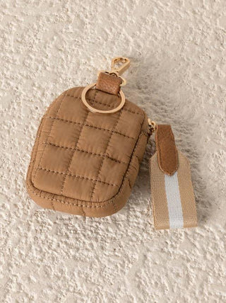 Ezra Clip-On Pouch – Quilted Nylon Mini Bag
