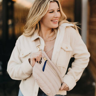 Jolie Puffer Belt Bag – Multiway Quilted Crossbody & Fanny Pack