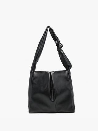 Jolene Pleated Hobo with Knotted Handle – Elegant Everyday Bag