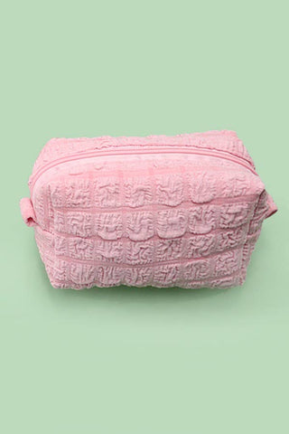 Bubble Puffer Makeup Cosmetic Pouch Bag – Quilted Travel Zipper Bag