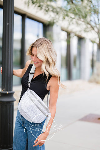 Farah Fanny Bum Bag - Grey Leopard