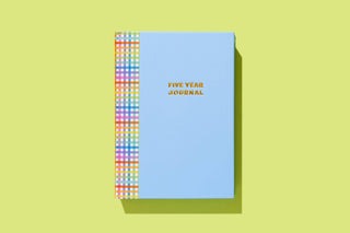 Five Year Journal – Colorful Gingham Hardcover