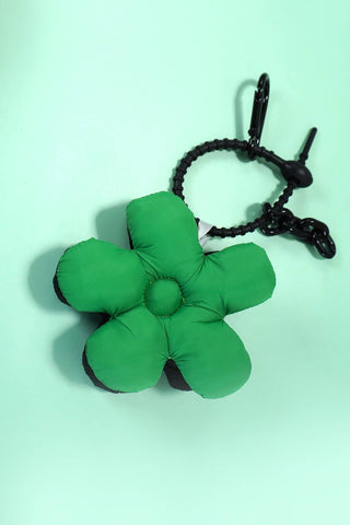 Trending Puffy Daisy Fabric Bag Charm Keychain