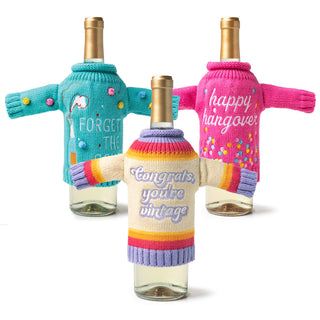 TLF It's Yo Birthday Wine & Bottle Sweater