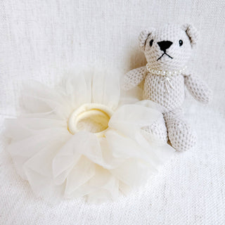 Tutu Scrunch Ballerina Bear Bag Charm