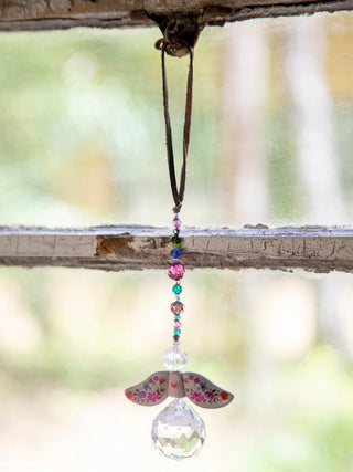 Sun Catcher Car Charm – Butterfly Heart or Angel