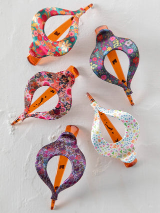 Boho Hair Clip – Printed Fabric Wrapped Tortoise - 5 Designs