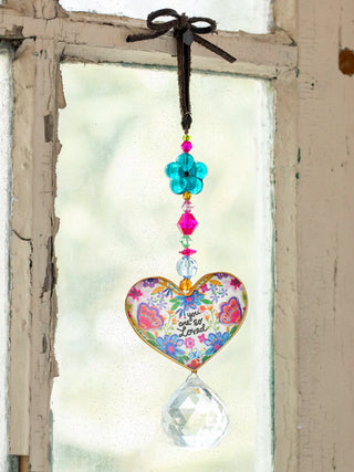 Sun Catcher Car Charm – Butterfly Heart or Angel
