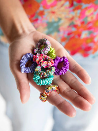 Mini Satin Scrunchie, Set of 8 – Assorted Styles
