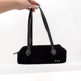Sally Suede Shoulder Bag – Oat, Camel, or Black