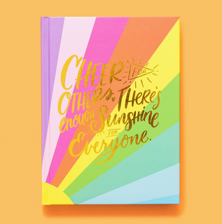 Hardcover Notebook - "Cheer For Others..." - Sun Rays