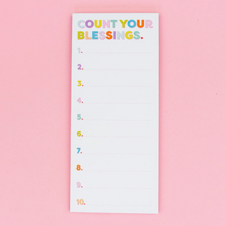 List Pad - "Count Your Blessings"