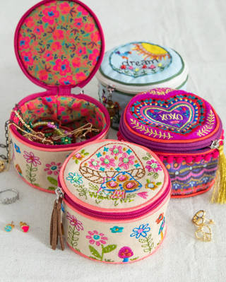 Embroidered Jewelry Case