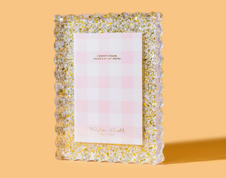 Picture Frame - Medium - Colorful Confetti & Pearl