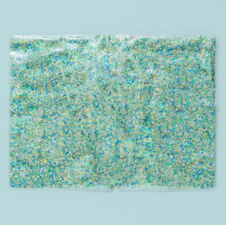 Placemat / Desk Pad - Pearl + Gold Confetti