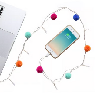 LED Pom Pom Phone Charger (iPhone & USBC)