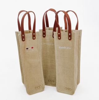 Gifted Canvas Reusable Wine Tote