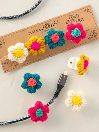 Cord Keeper Set – Crochet Flower