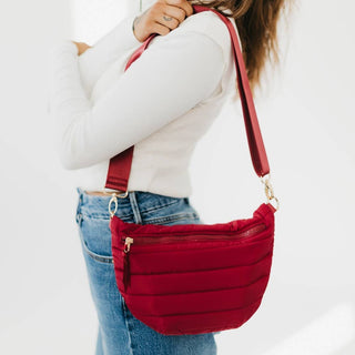 Jolie Puffer Belt Bag – Multiway Quilted Crossbody & Fanny Pack