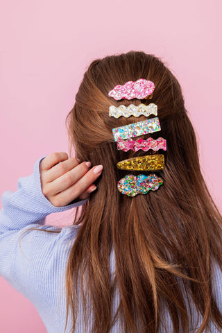 Confetti Hair Clip Set – Available in 4 Colors