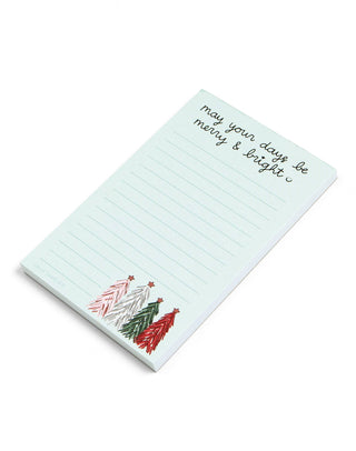 Merry & Bright Trees Notepad