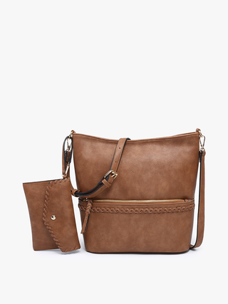 Cynthia Distressed Whipstitch Hobo with Wristlet – Everyday Rustic Chic