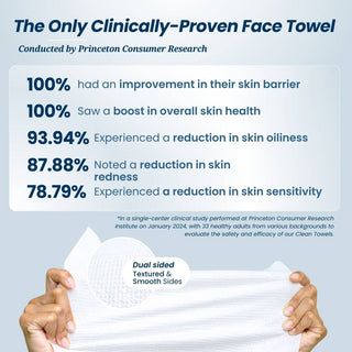 Clean Towels™ XL, Disposable Face Towels, 50 Count