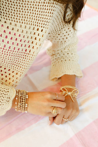 June Pearl Bracelet in Gold