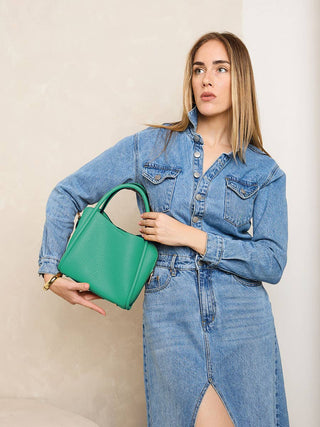 Ruby 3-Compartment Satchel – Dual Handles + Crossbody Strap