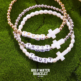 Resin Cross Faith Bracelet – Trust the Journey