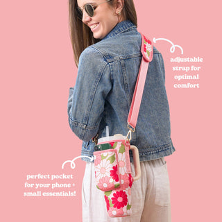 Tumbler Sling – Hands-Free Convenience with Style - 11 Patterns