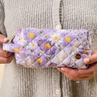 Essentials Quilted Cosmetic Pouch