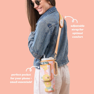 Tumbler Sling – Hands-Free Convenience with Style - 11 Patterns