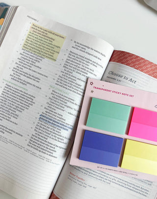 Transparent Sticky Notes Set