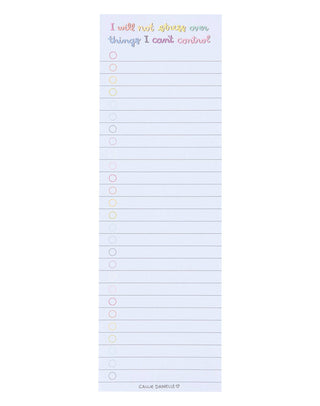 I Will Not Stress To-Do List Notepad