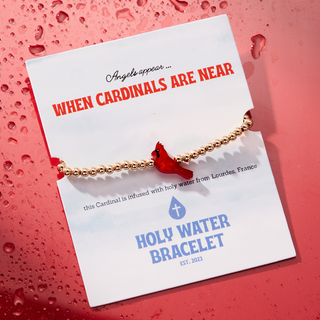 Cardinal Angel Bracelet — Infused with Lourdes Holy Water