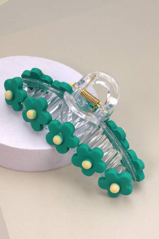 Floral Elegance Hair Claw Clip