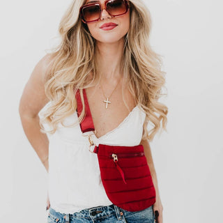 Jolie Puffer Belt Bag – Multiway Quilted Crossbody & Fanny Pack