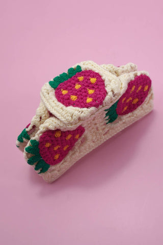 Jumbo Handmade Crochet Floral Hair Claw Clips – Vintage Style for Thick Hair