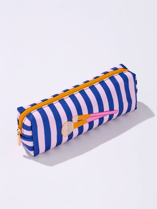 Shiraleah Brush Zip Pouch – Navy
