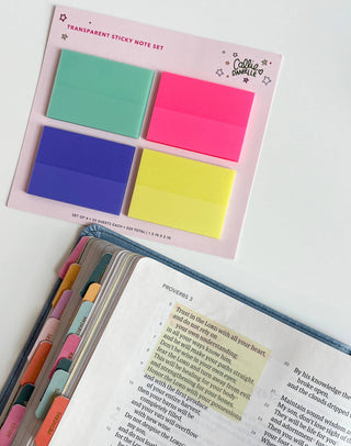 Transparent Sticky Notes Set