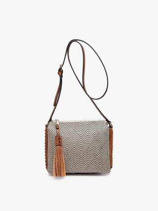 Sabrina 2 Tone Crossbody w/ 3 Compartments