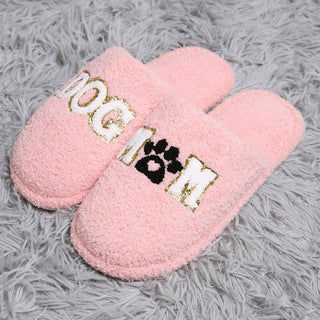 Sequined DOGMOM Home Slippers