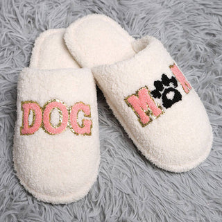 Sequined DOGMOM Home Slippers