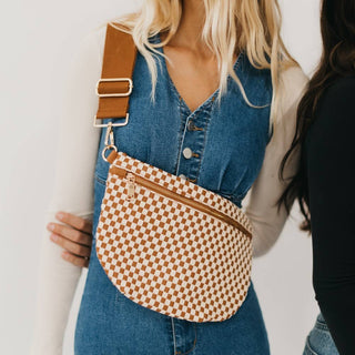 Westlyn Woven Bum Bag – Vegan Leather Crossbody in Multiple Styles