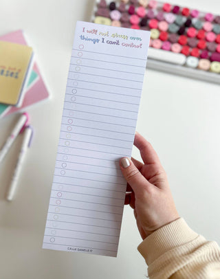 I Will Not Stress To-Do List Notepad