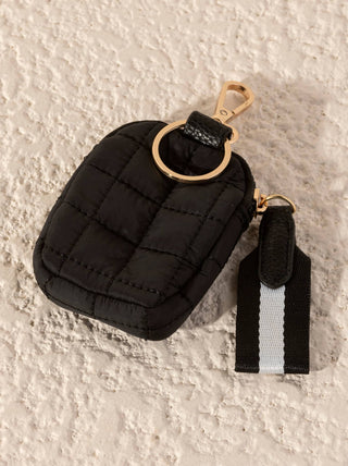 Ezra Clip-On Pouch – Quilted Nylon Mini Bag